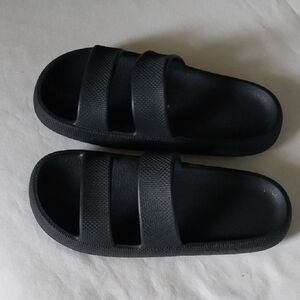 PINK Double Strap Slides Size M Like New